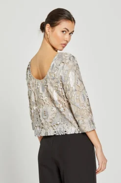 Online Bruuns Bazaar Abutilon Ignara blouse - Zilverbeige