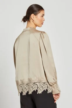 Sale Bruuns Bazaar Acacia Katara blouse - Plaza Taupe
