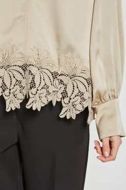 Sale Bruuns Bazaar Acacia Katara blouse - Plaza Taupe