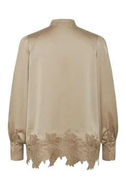 Sale Bruuns Bazaar Acacia Katara blouse - Plaza Taupe