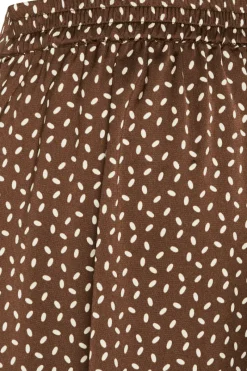 New Bruuns Bazaar AcaciaBBAmattas rok - Bruin/crème stippenprint