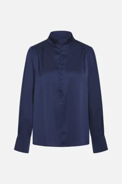Outlet Bruuns Bazaar AcaciaBBChatrine blouse - Medieval Blue
