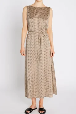 Online Bruuns Bazaar AcaciaBBKarola dress - Oxford Tan dot print
