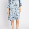 Sale Bruuns Bazaar AcaciaBBMajlyas dress - Dusty blue flower print