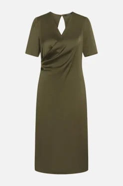 Sale Bruuns Bazaar AcaciaBBNemi jurk - Donker olijfgroen