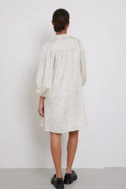 Discount Bruuns Bazaar AcaciaBBSarias jurk - Lichte vierkante print