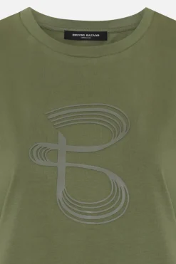 Clearance Bruuns Bazaar AlnusBBRuba tee - Deep Olive