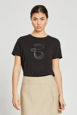 New Bruuns Bazaar AlnusBBRuba T-shirt - Zwart