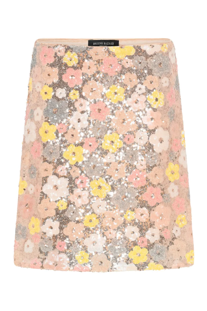 Fashion Bruuns Bazaar AlternifoliusBBJoannas skirt - Multi Flower sequins