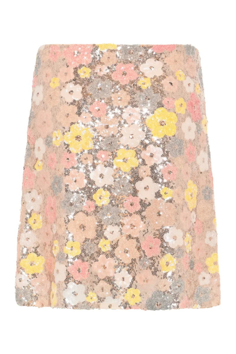 Fashion Bruuns Bazaar AlternifoliusBBJoannas skirt - Multi Flower sequins