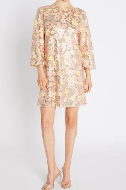 Fashion Bruuns Bazaar AlternifoliusBBKeiran dress - Multi Flower sequins