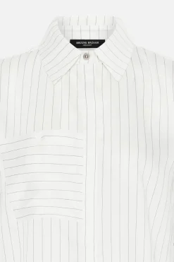 Fashion Bruuns Bazaar AmaranthBBZanne shirt - White stripe