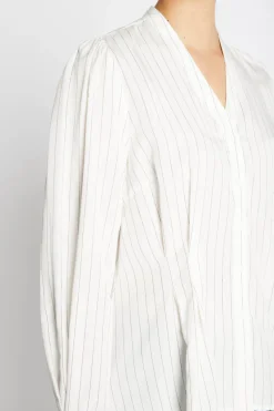 Discount Bruuns Bazaar AmaranthBBZea shirt - White stripe