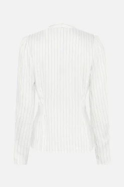 Discount Bruuns Bazaar AmaranthBBZea shirt - White stripe
