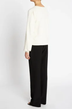 Online Bruuns Bazaar AnemoneBBCarlinas cardigan - White Cream melange