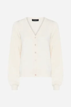 Online Bruuns Bazaar AnemoneBBCarlinas cardigan - White Cream melange