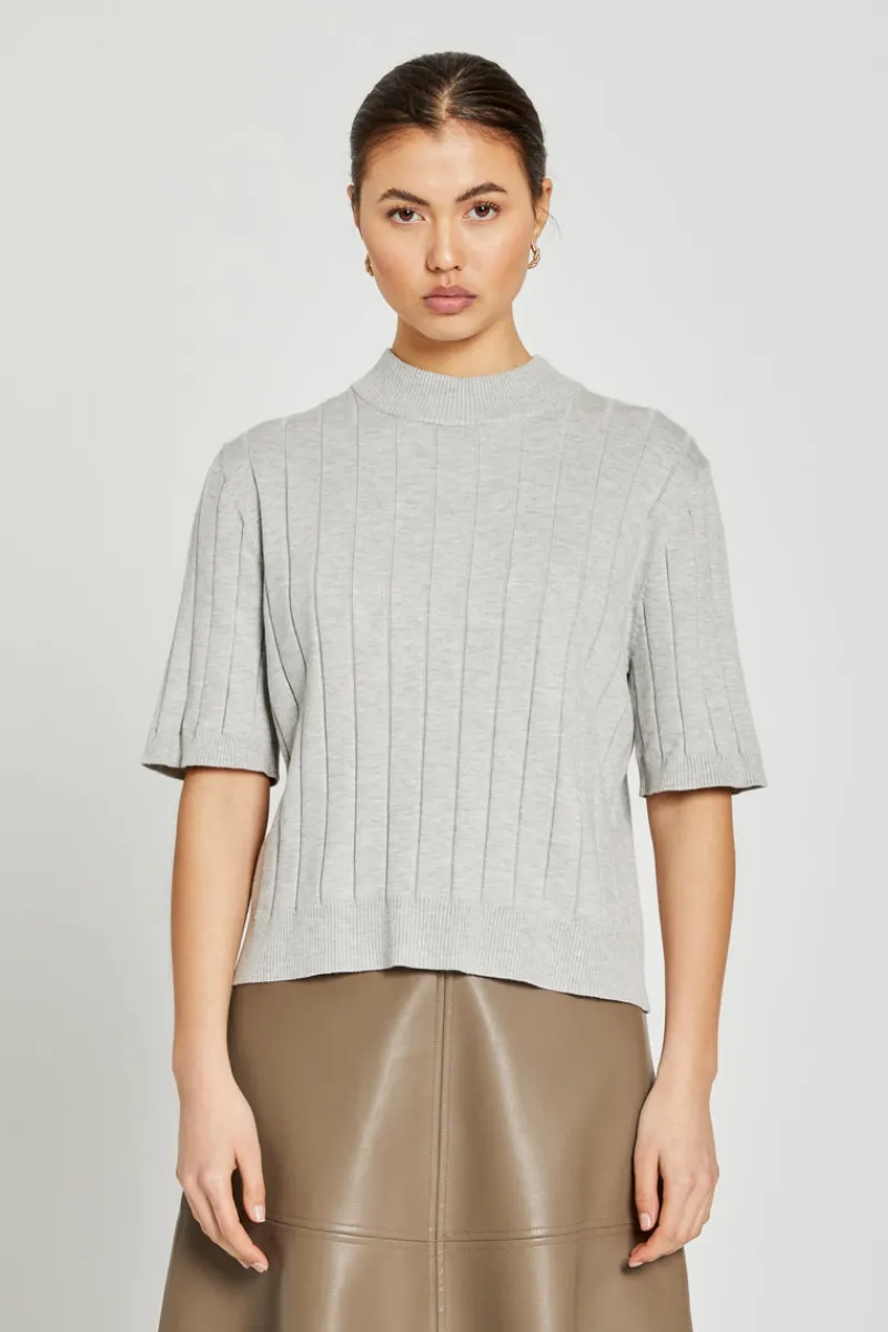 Online Bruuns Bazaar AnemoneBBGlady knit - Grey Melange
