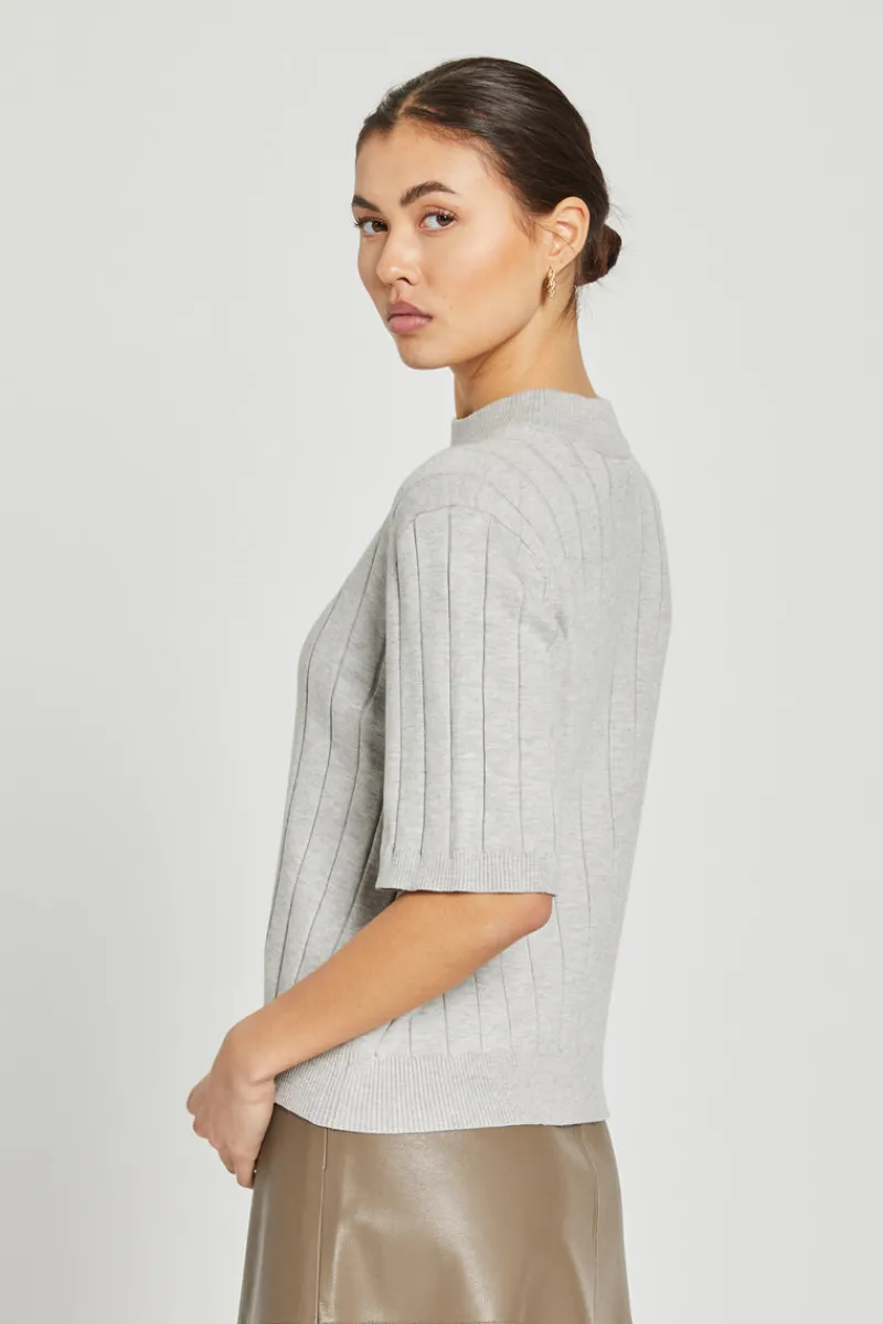 Online Bruuns Bazaar AnemoneBBGlady knit - Grey Melange