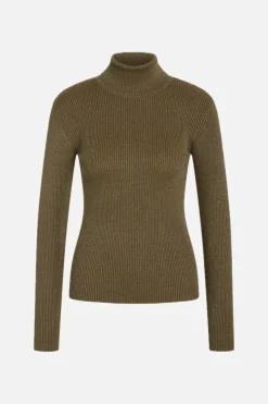 Best Bruuns Bazaar AnemonesBBBatildas knit - Shitake / Gold lurex