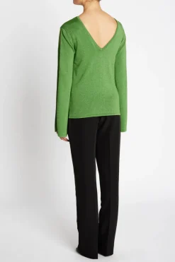 Outlet Bruuns Bazaar AnemonesBBYasmin knit - Fresh Green with lurex