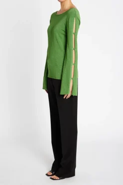 Outlet Bruuns Bazaar AnemonesBBYasmin knit - Fresh Green with lurex