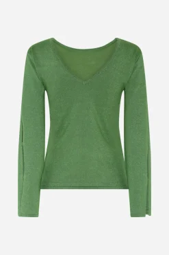 Outlet Bruuns Bazaar AnemonesBBYasmin knit - Fresh Green with lurex
