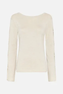 Clearance Bruuns Bazaar AnemonesBBYasmin knit - White Cream / White lurex