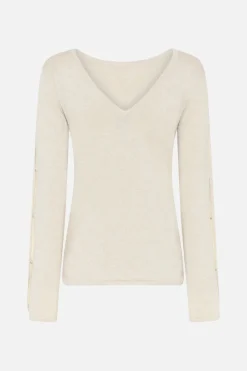 Clearance Bruuns Bazaar AnemonesBBYasmin knit - White Cream / White lurex