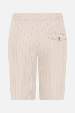 Best Bruuns Bazaar ApricotBBDoda shorts - Light Grey stripes