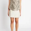 Best Bruuns Bazaar ApricotBBErica skirt shorts - Light Grey stripes