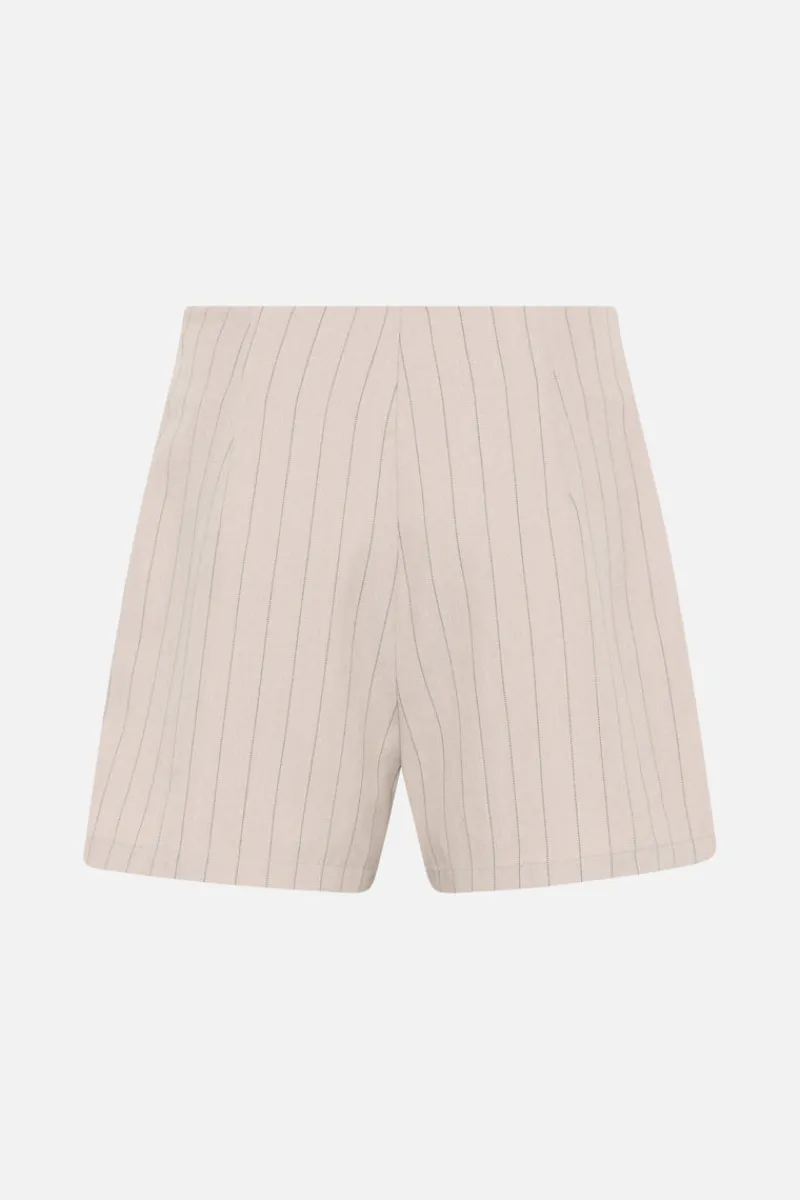 Best Bruuns Bazaar ApricotBBErica skirt shorts - Light Grey stripes