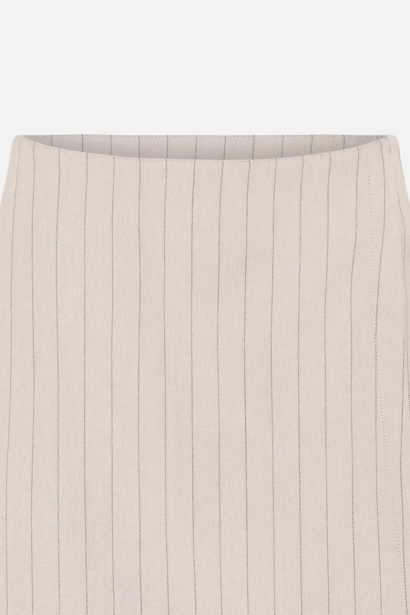 Best Bruuns Bazaar ApricotBBErica skirt shorts - Light Grey stripes