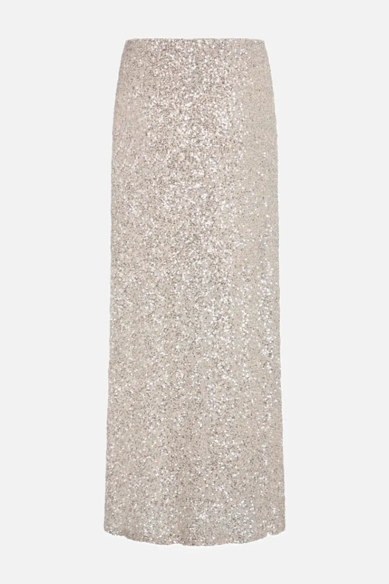 New Bruuns Bazaar AraluBBJoanelle skirt - Beige/Silver