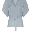 Fashion Bruuns Bazaar ArecaBBChanta blouse - Light Dusty blue