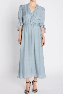 Sale Bruuns Bazaar ArecaBBLusiel dress - Light Dusty blue