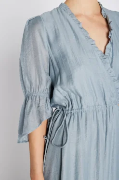 Sale Bruuns Bazaar ArecaBBLusiel dress - Light Dusty blue