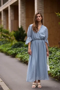 Sale Bruuns Bazaar ArecaBBLusiel dress - Light Dusty blue