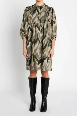 Sale Bruuns Bazaar AsterBBSarina dress - Green print