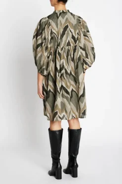 Sale Bruuns Bazaar AsterBBSarina dress - Green print