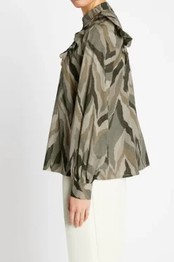 Online Bruuns Bazaar AsterBBZiska blouse - Green print
