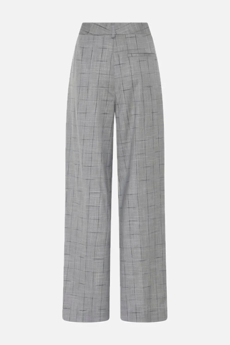 Outlet Bruuns Bazaar BayBBRicu pants - Grey Check