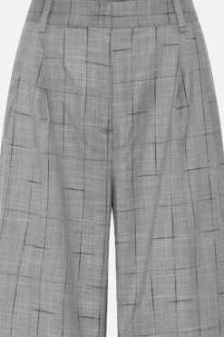 Outlet Bruuns Bazaar BayBBRicu pants - Grey Check