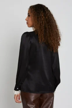 New Bruuns Bazaar BerriesBBDura overhemd - Zwart