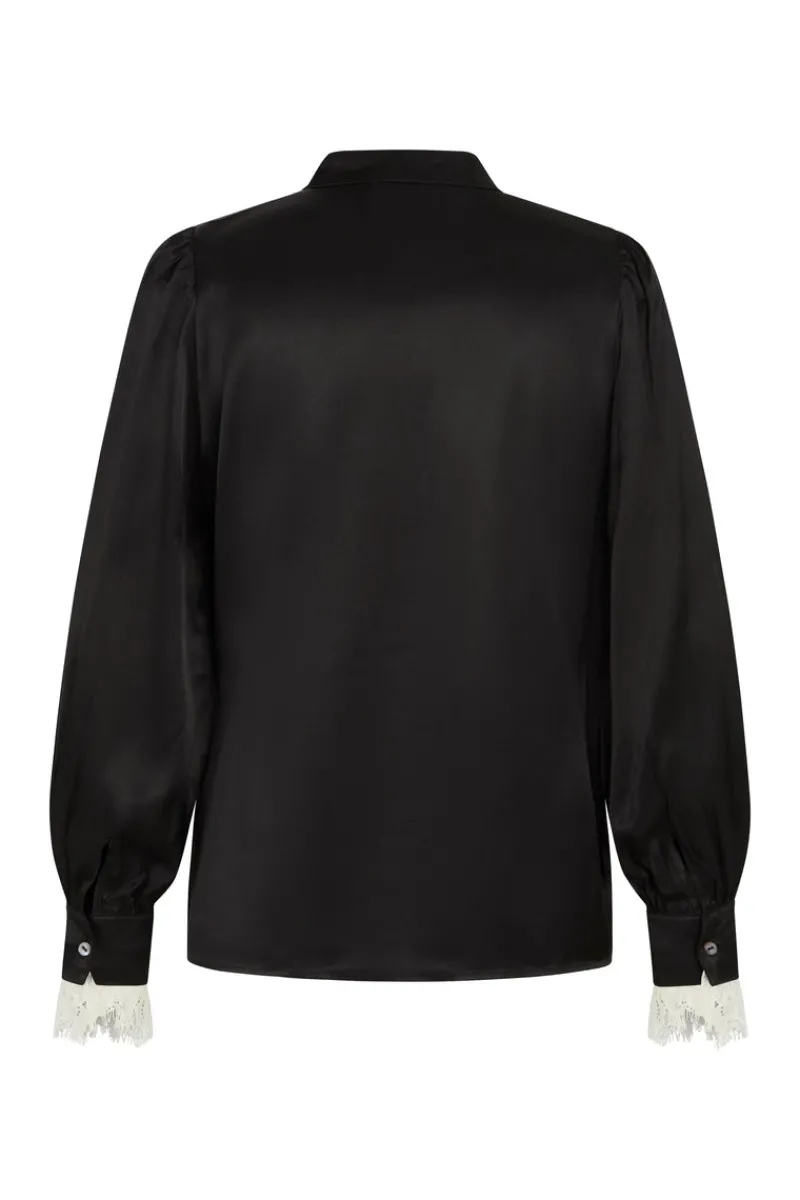 New Bruuns Bazaar BerriesBBDura overhemd - Zwart