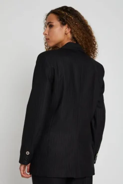 Sale Bruuns Bazaar BillBBFrida blazer - Zwarte krijtstreep