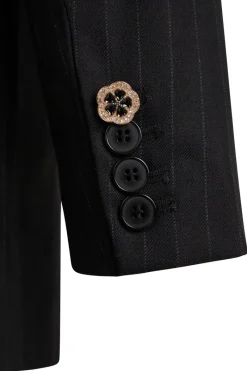 Sale Bruuns Bazaar BillBBFrida blazer - Zwarte krijtstreep