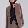 Fashion Bruuns Bazaar BrassicaBBLinda blazer - Shitake