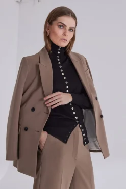 Fashion Bruuns Bazaar BrassicaBBLinda blazer - Shitake