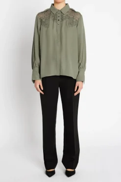 Outlet Bruuns Bazaar CamillaBBVienara shirt - Deep Olive