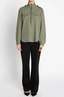 Hot Bruuns Bazaar CamillaBBZigrid blouse - Deep Olive